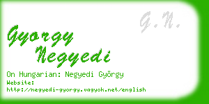 gyorgy negyedi business card